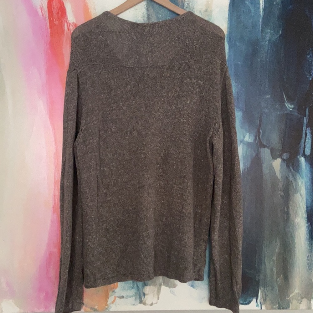 Armani Exchange V-Neck Brown Sweater - Picture 6 of 6